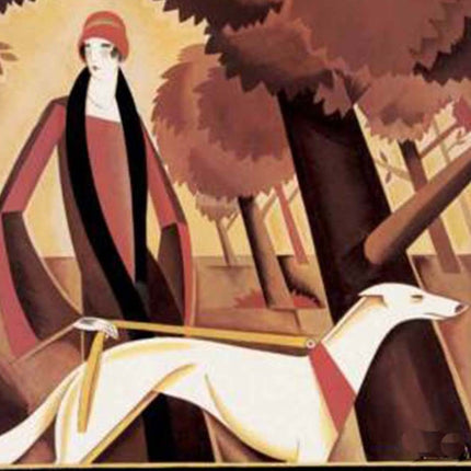 Greyhound Art Tile