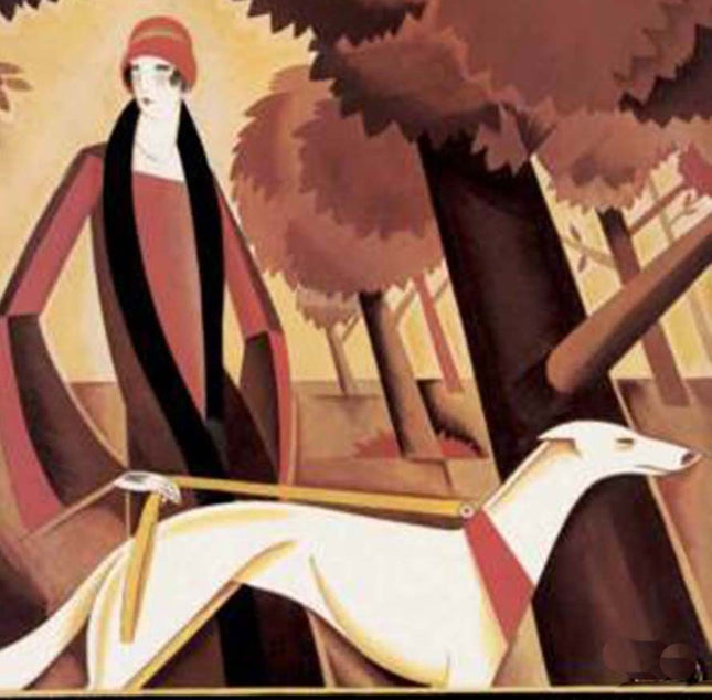 Greyhound Art Tile