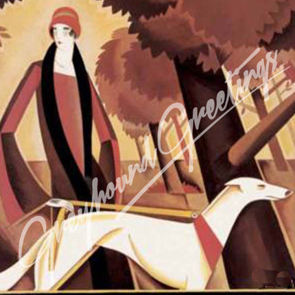 Greyhound Art Tile