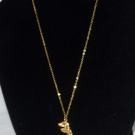 Vermiel Twin Greyhound Profiles Pendant Necklace