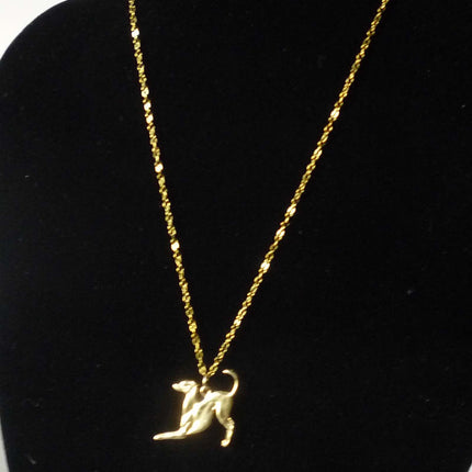 Vermiel Playbow Greyhound Pendant Necklace