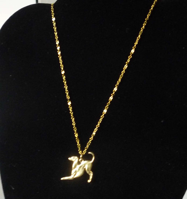 Vermiel Playbow Greyhound Pendant Necklace