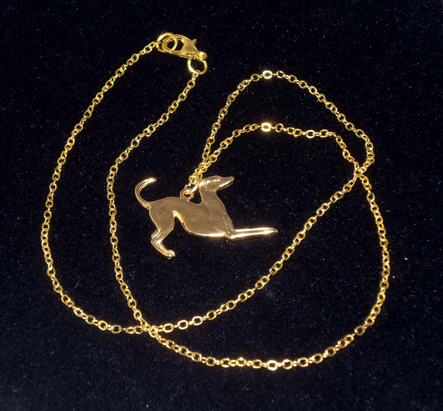 Vermiel Playbow Greyhound Pendant Necklace