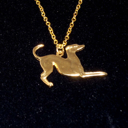 Vermiel Playbow Greyhound Pendant Necklace