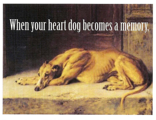 Greyhound Sympathy Card