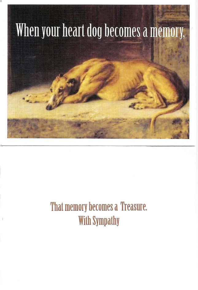 Greyhound Sympathy Card