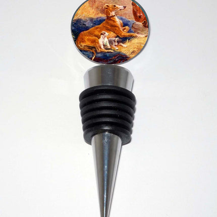 Greyhound Bottle Stopper