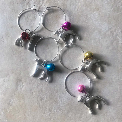 Greyhound Wine Charms